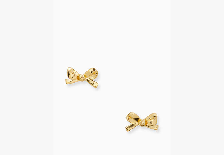 Kate Spade,Skinny Mini Bow Studs,Gold image number 0