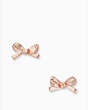Kate Spade,skinny mini bow studs,earrings,Rose Gold
