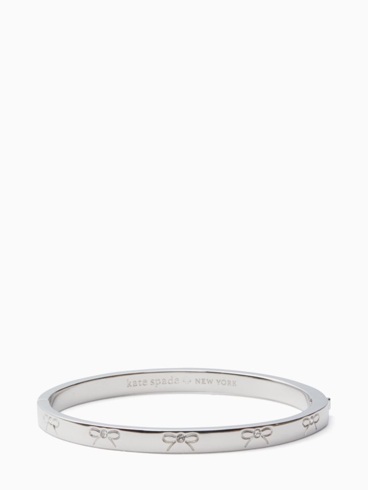 Kate Spade,heavy metals pave engraved bow bangle,bracelets,