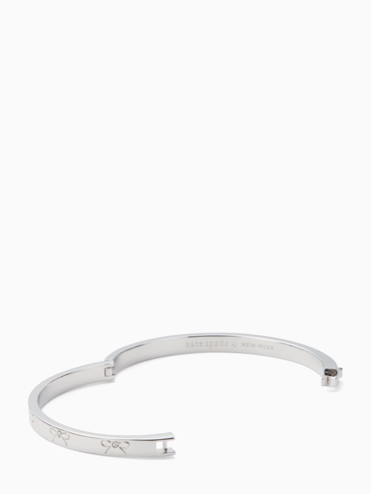 Kate Spade,heavy metals pave engraved bow bangle,bracelets,