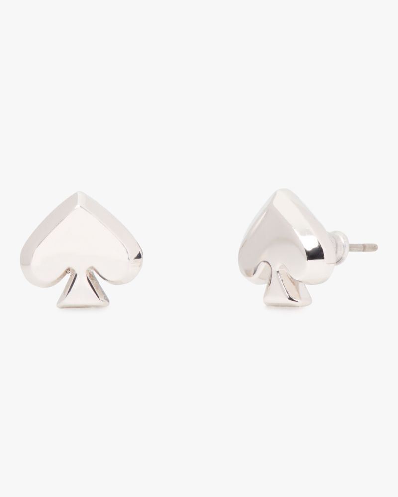 Kate Spade,Everyday Spade Metal Studs,Silver