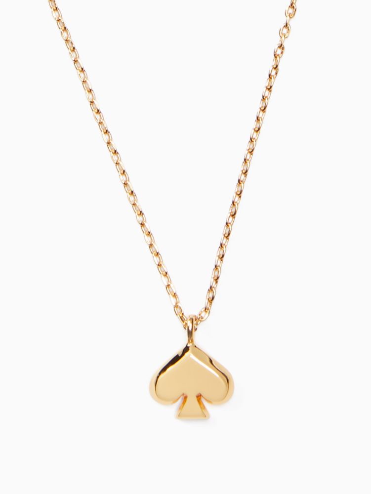 Kate Spade,Everyday Spade Metal Mini Pendant,Gold