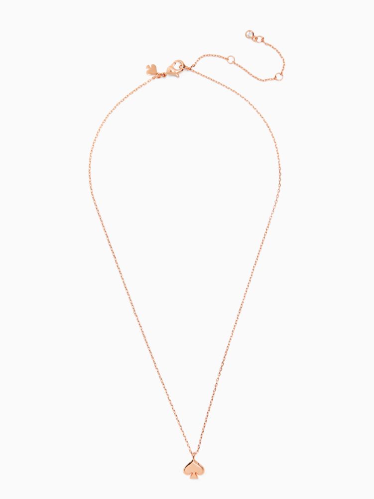 Kate Spade,Everyday Spade Metal Mini Pendant,Rose Gold