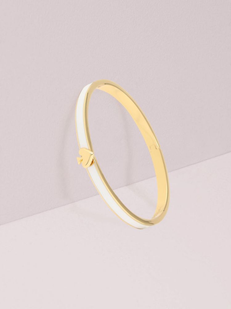 Kate Spade,エブリデー スペード シン エナメル バングル,ジュエリー,ホワイト