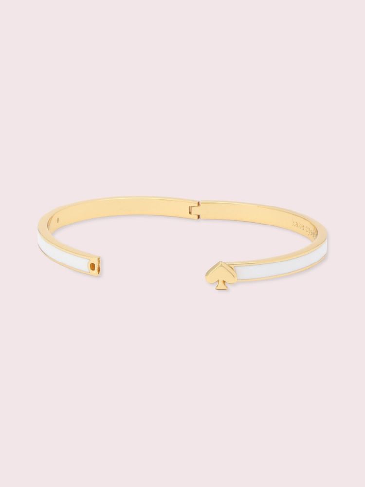 Kate Spade,エブリデー スペード シン エナメル バングル,ジュエリー,ホワイト