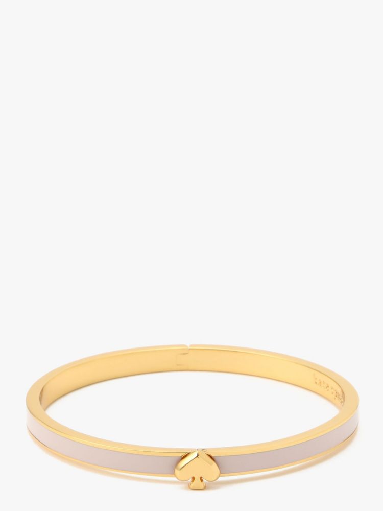 Kate Spade,エブリデー スペード シン エナメル バングル,ジュエリー,チョークピンク image number 0