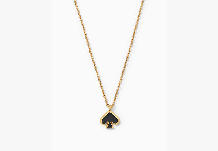 Kate Spade,Everyday Spade Enamel Mini Pendant,necklaces,Black image number 0