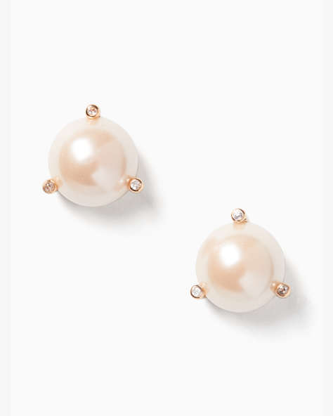 Kate Spade,rise and shine pearl studs,earrings,Strawberry
