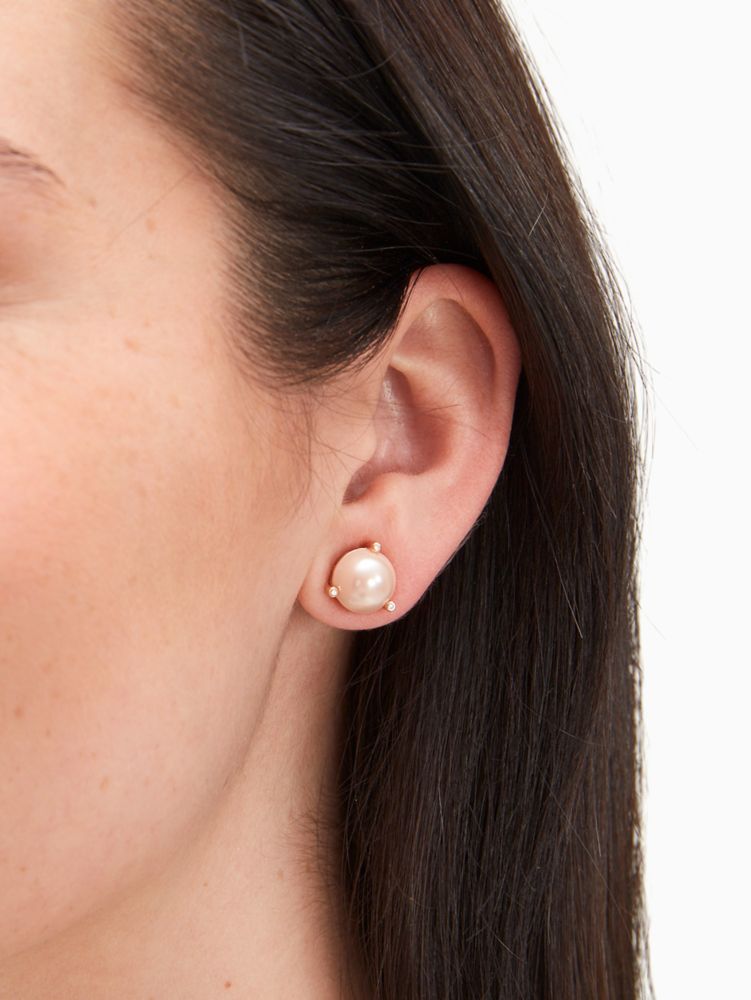Kate Spade,rise and shine pearl studs,earrings,Blush Multi