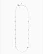 Kate Spade,gleaming gardenia flower scatter necklace,necklaces,Clear/Silver