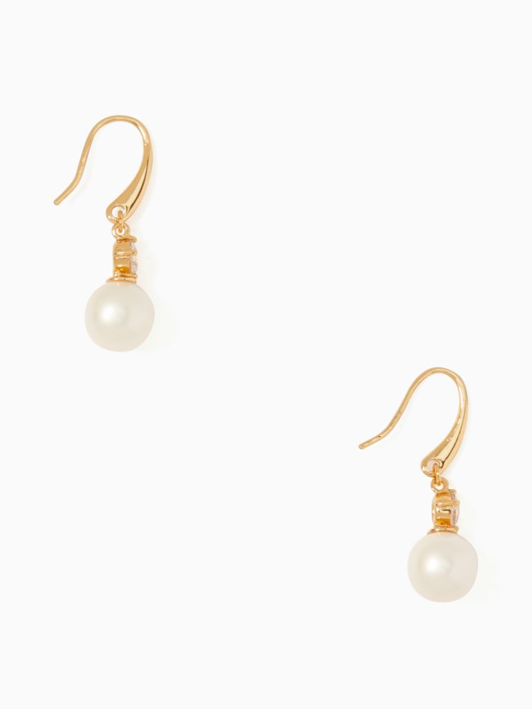Kate Spade,pearls of wisdom drop earring,earrings,Cream Multi