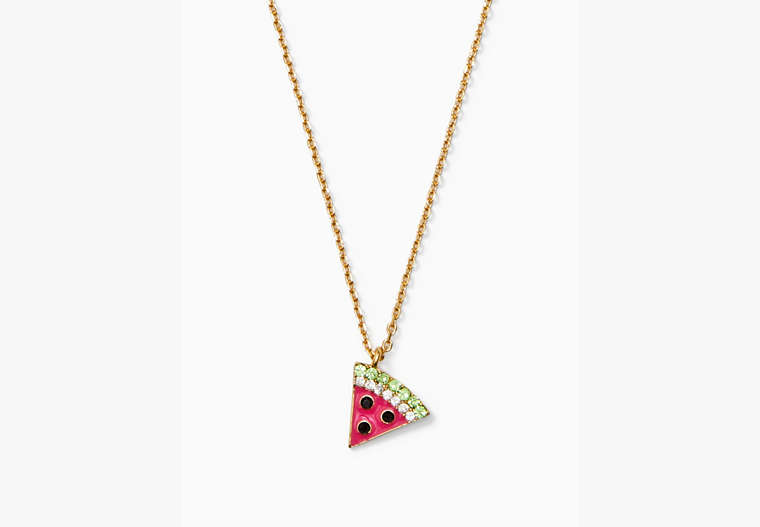 Kate Spade,picnic perfect watermelon mini pendant,necklaces,