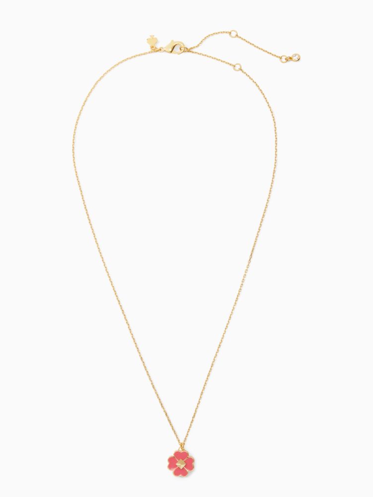 Spades & Studs Enamel Mini Pendant | Kate Spade Outlet