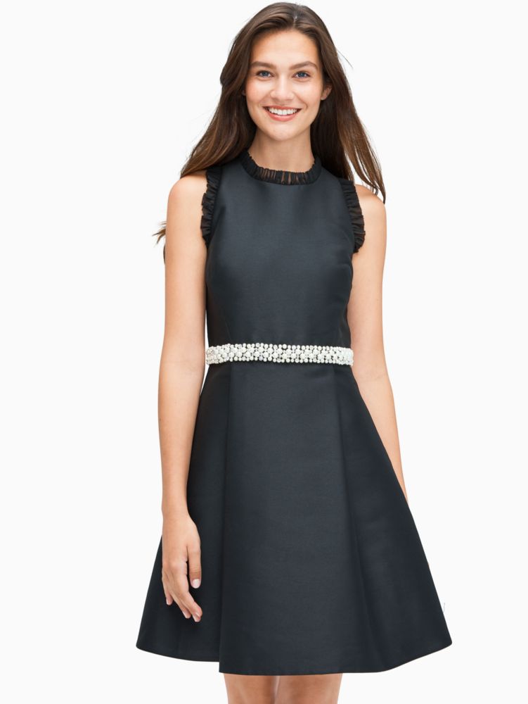Pearl Crystal Mikado Dress Kate Spade Outlet