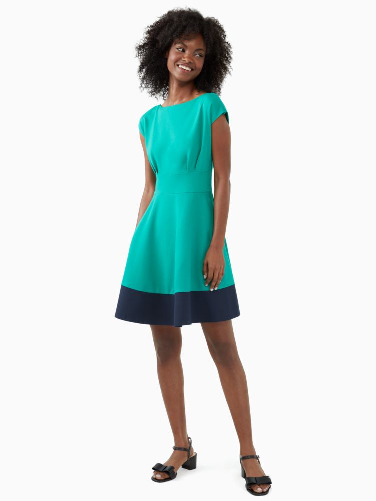 Kate spade ponte shop fit and flare dress