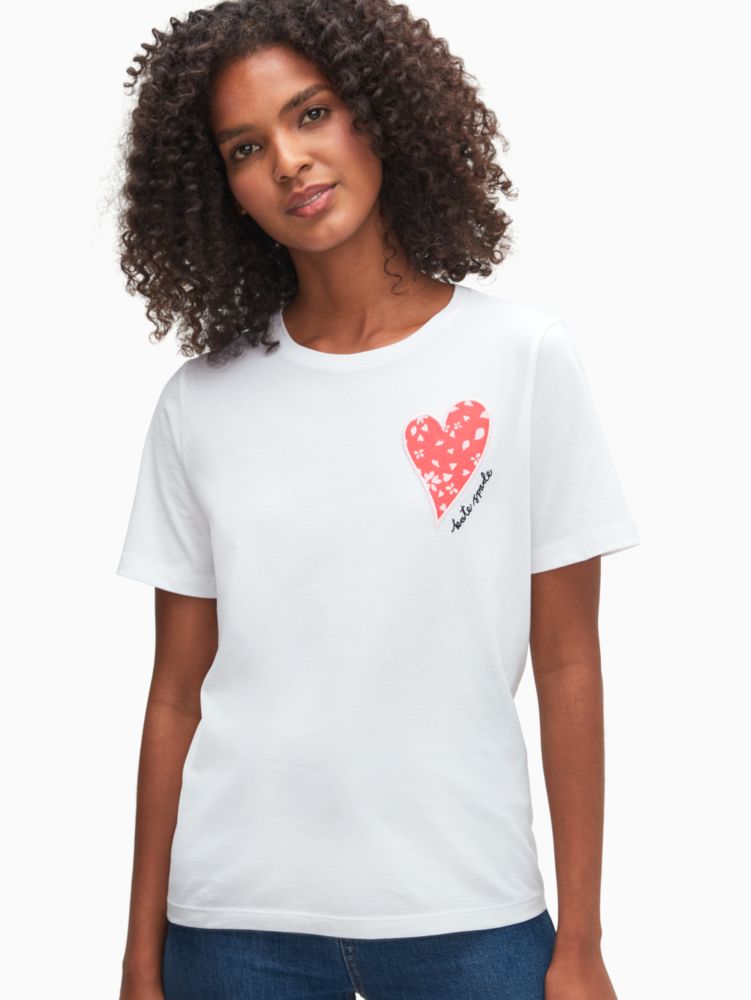Kate Spade,Love Posie Heart Tee,