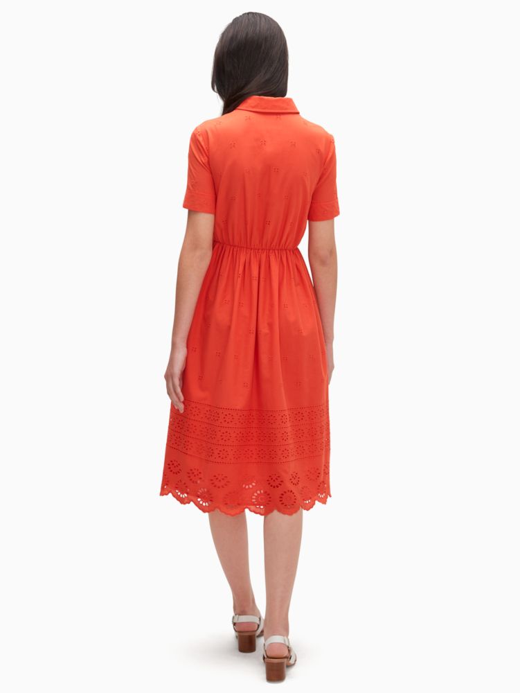 Kate Spade,eyelet tie-waist shirtdress,