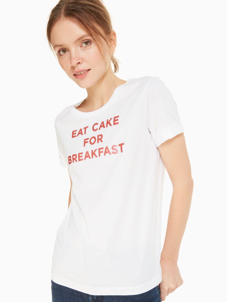 Eat Cake For Breakfast Tee Kate Spade Outlet