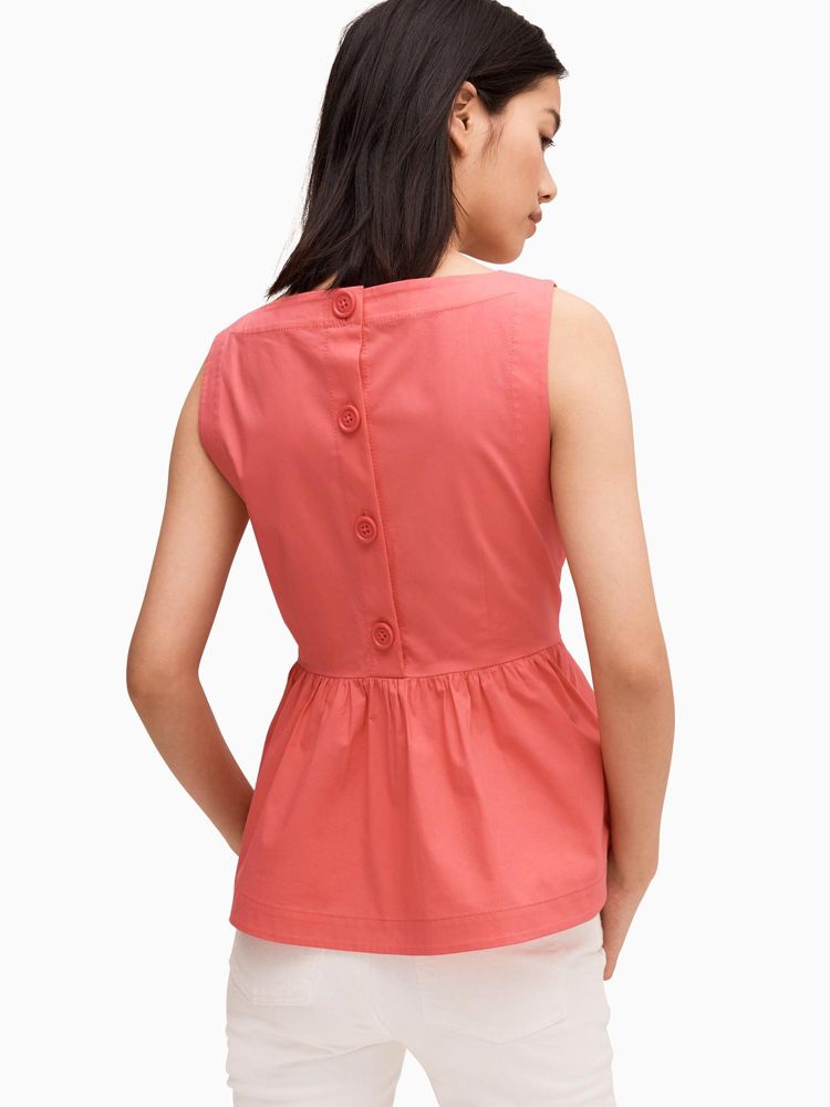 Kate Spade,shore thing button back peplum top,