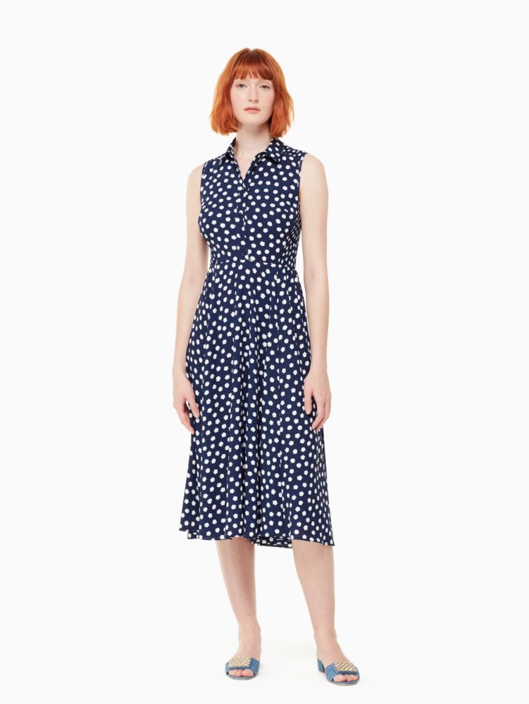 Kate spade cloud hot sale dot midi dress