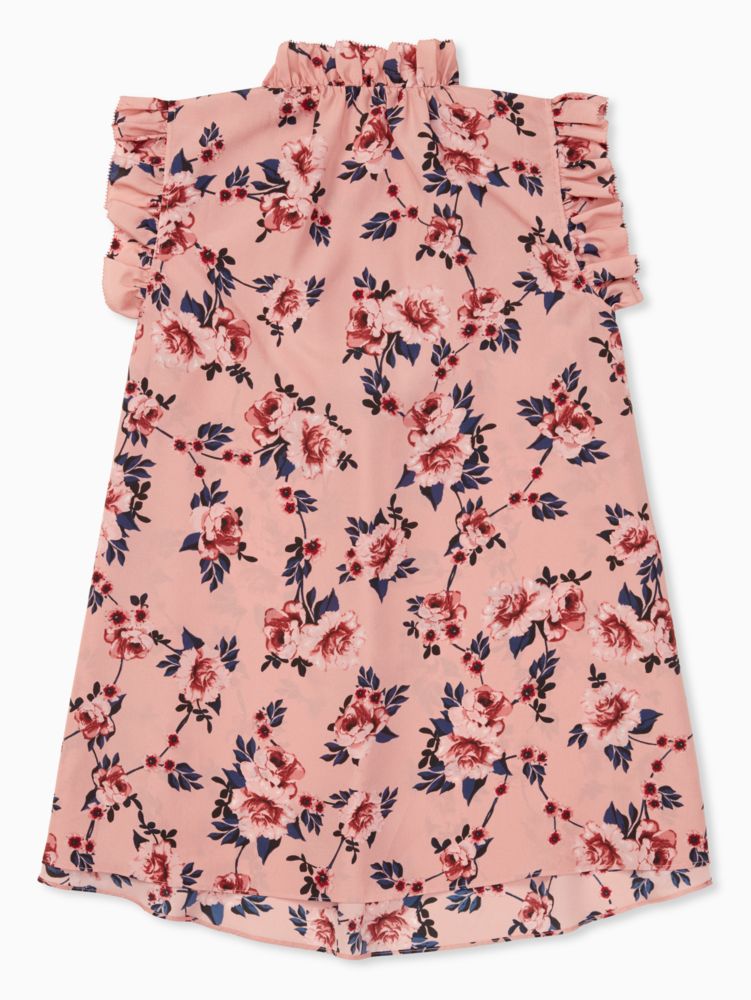 Kate Spade,out west prairie rose ruffle yoke top,