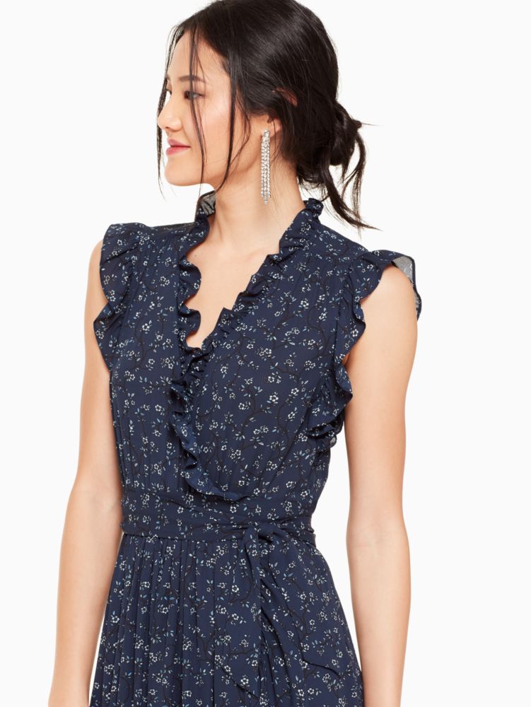 Out West Wild Rose Ruffle Wrap Dress | Kate Spade UK