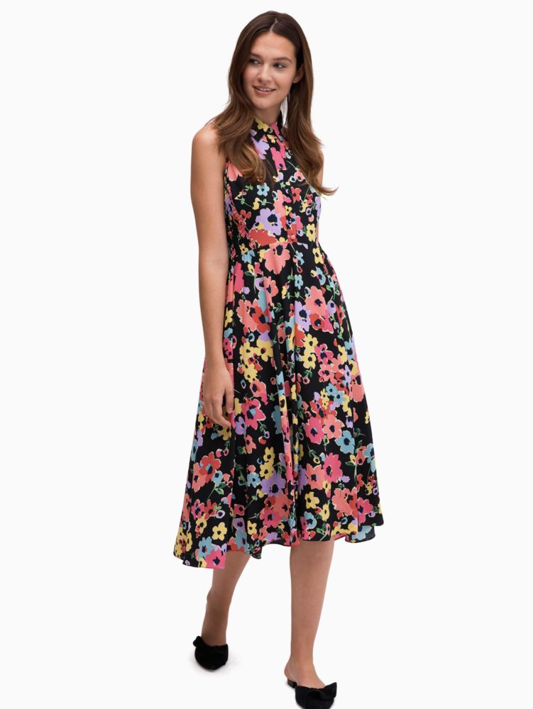 Kate Spade,floral bouquet midi dress,