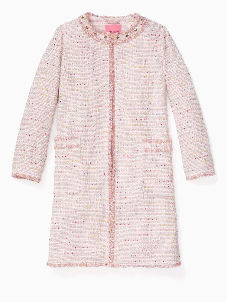 Kate spade pink sales tweed jacket