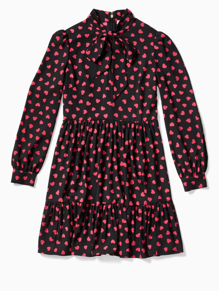 Heartbeat Tie Neck Shirtdress Kate Spade Outlet Kate Spade Outlet