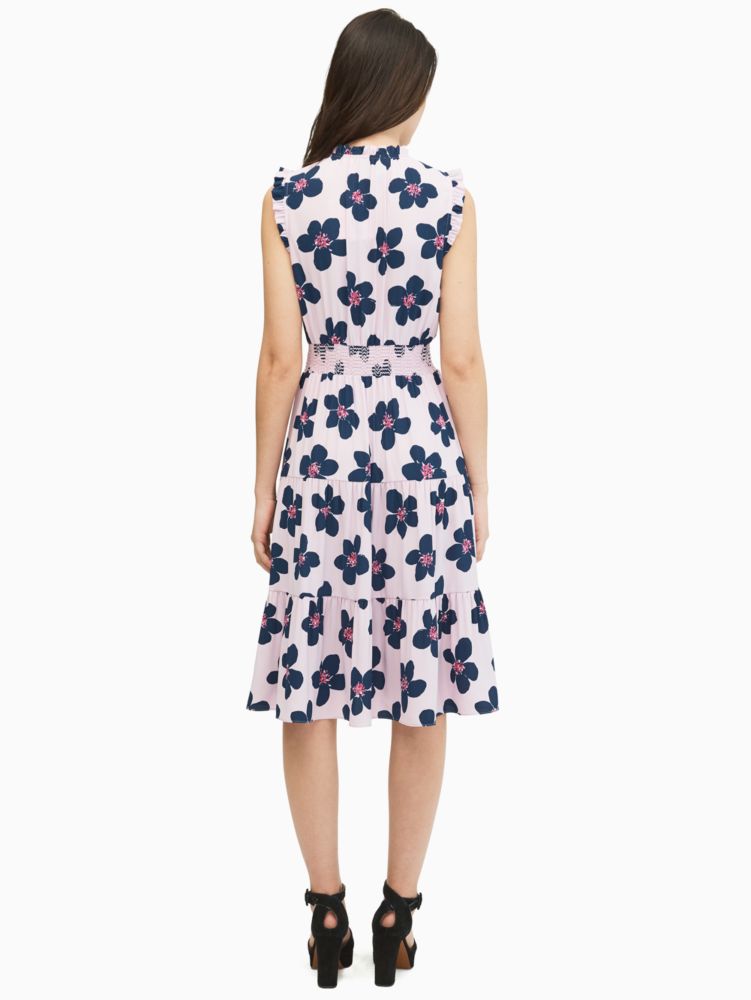 Kate Spade,mainline grand flora smocked waist dress,