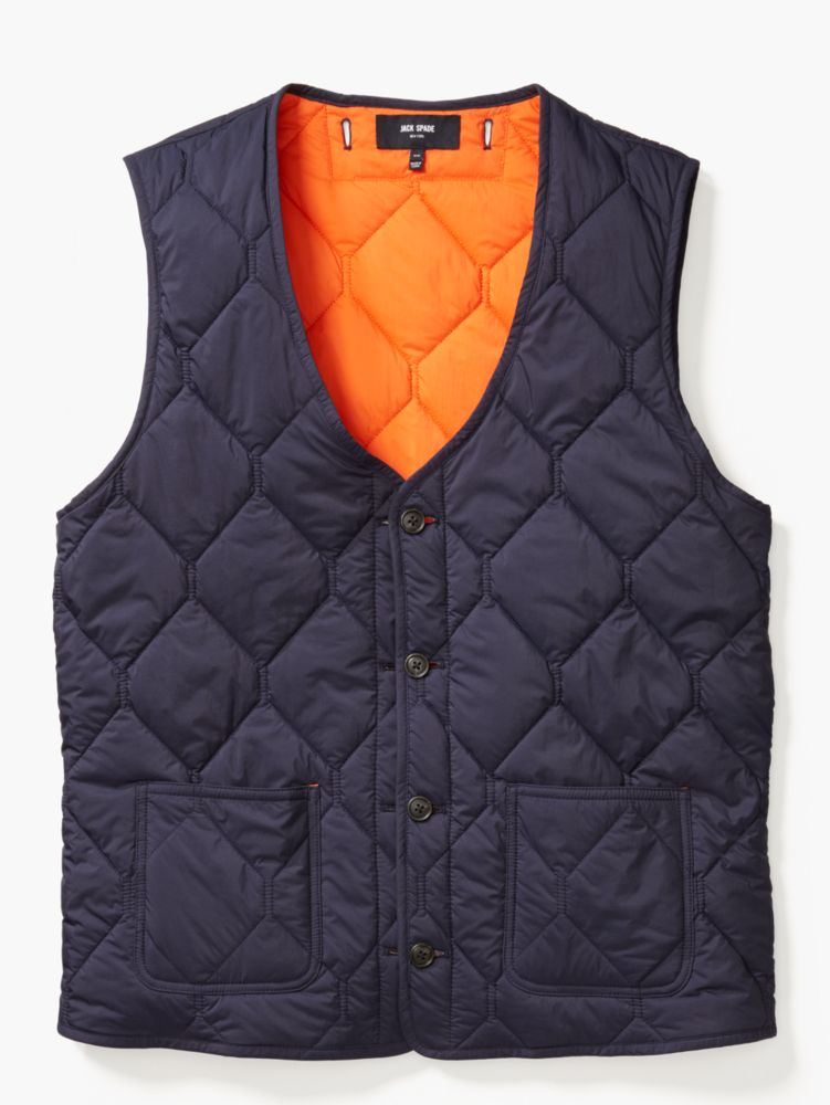 Jack Spade Quilted 3-in-1 Button Out Vest