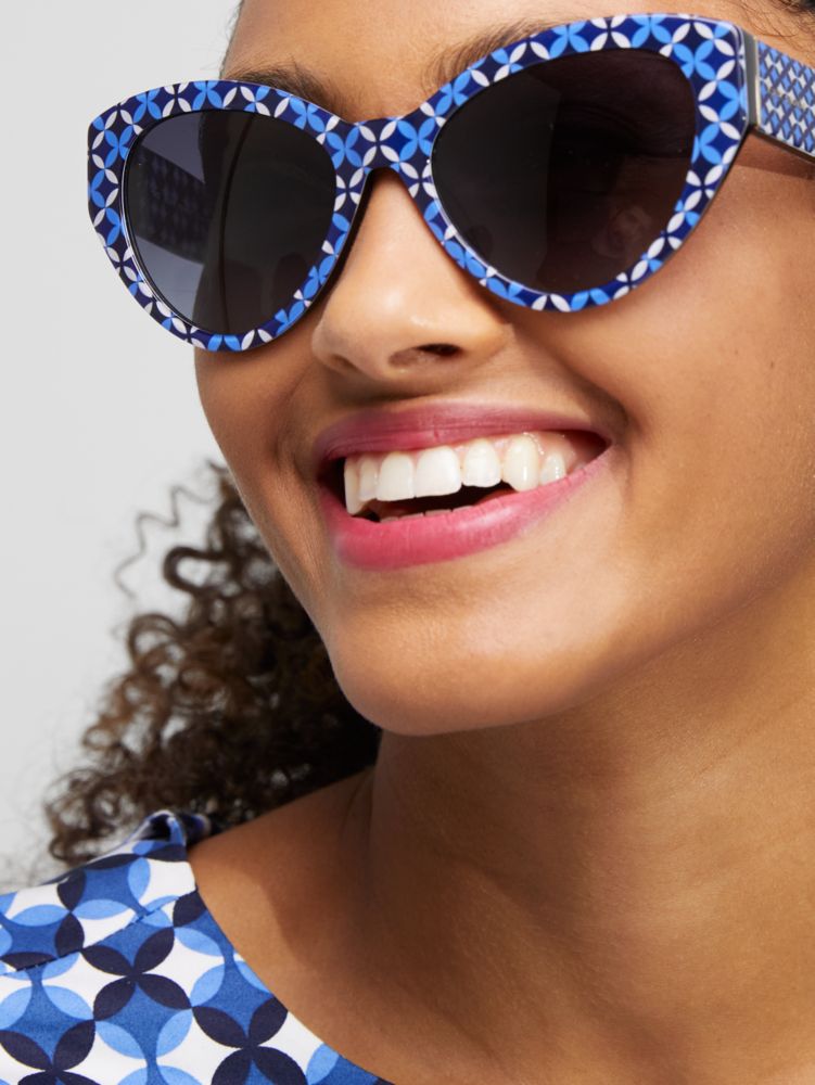 Blue kate 2024 spade sunglasses