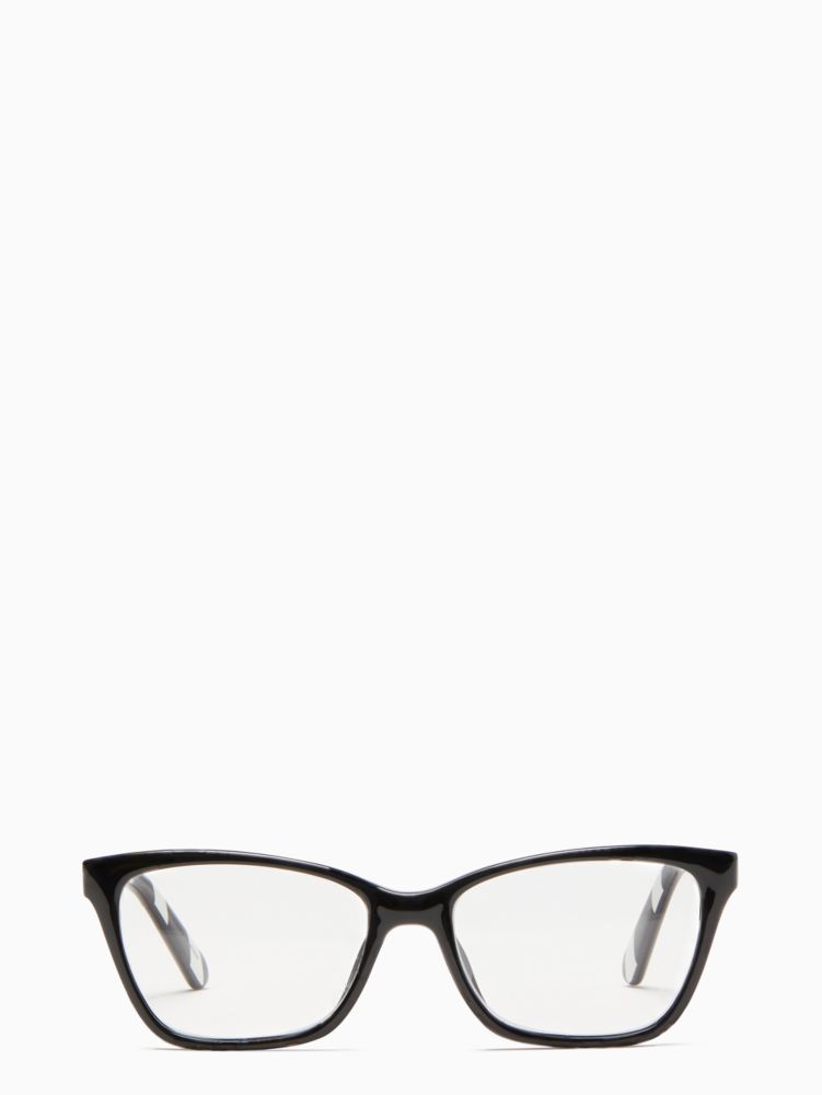 Kate Spade,Pava Readers,Reading,Wayfarer,Plastic,Logo,Word Embellishment,Integrated Nose Pads,Casual,Clear