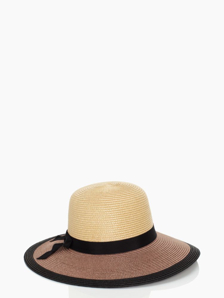 Color Block Straw Sunhat, , Product