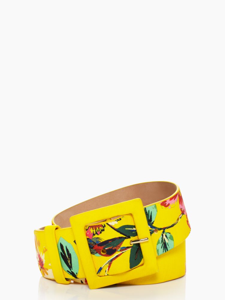 In Full Bloom Extra Wide Printed Belt, , Product