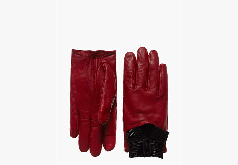 Madison Ave. Collection Bow Driving Glove, , Product