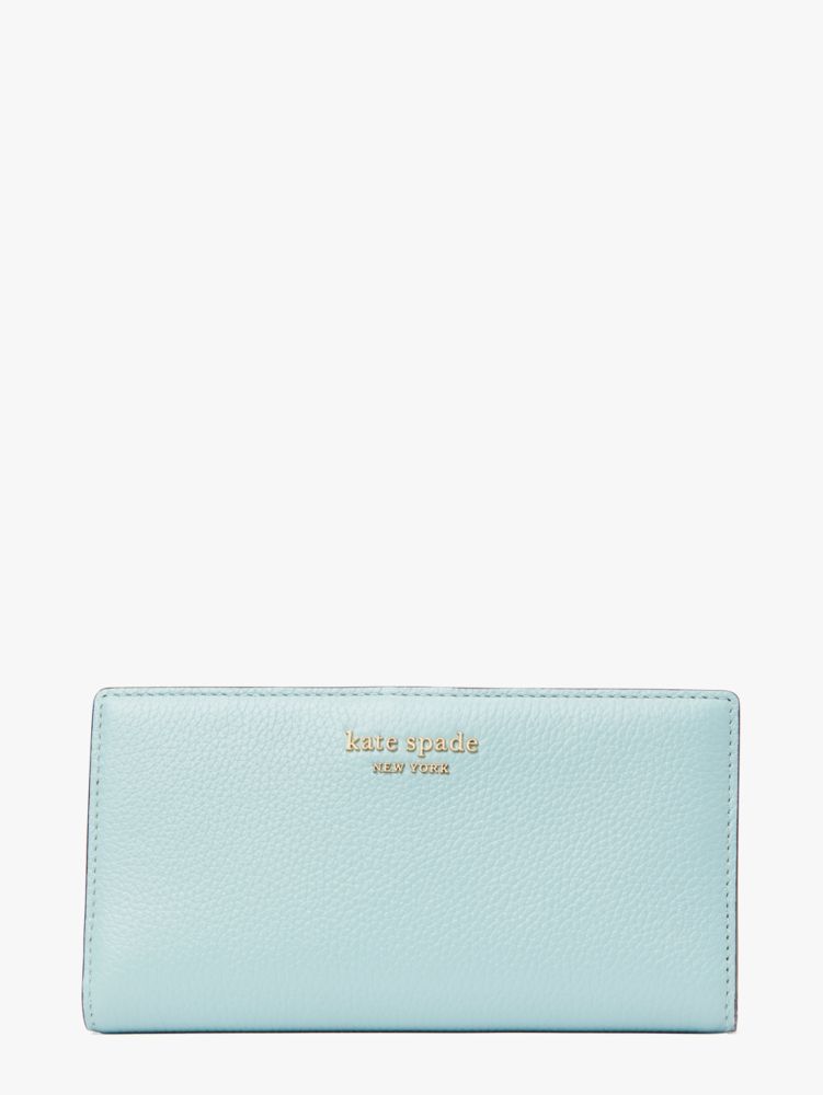 Kate Spade Mint Green Leather Zip Around Compact Wallet Kate Spade