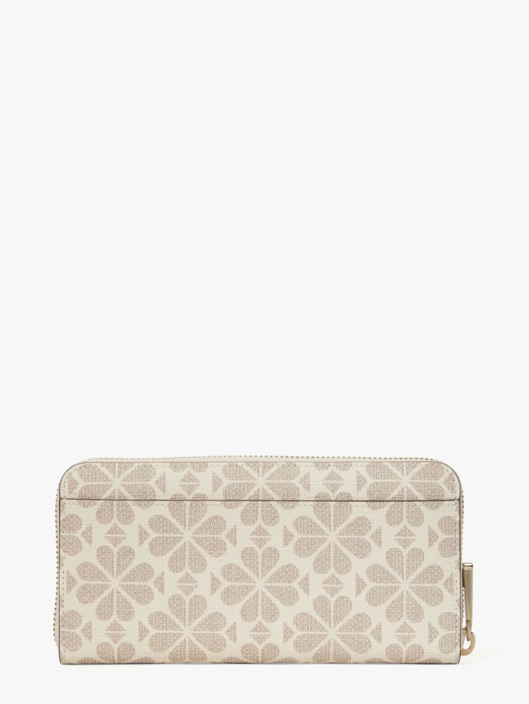 Kate Spade,スペード フラワー コーテッド キャンバス ジップ アラウンド コンチネンタル ウォレット,長財布,パーチメントマルチ