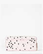 Kate Spade,spencer confetti stars slim continental wallet,Pink Multi