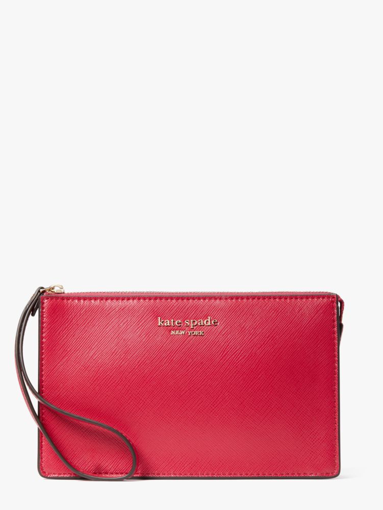 Kate Spade,sloan wristlet,wristlets & pouches,Cerise