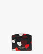 Kate Spade,spencer celebration hearts cardholder,cardholders,Black Multi