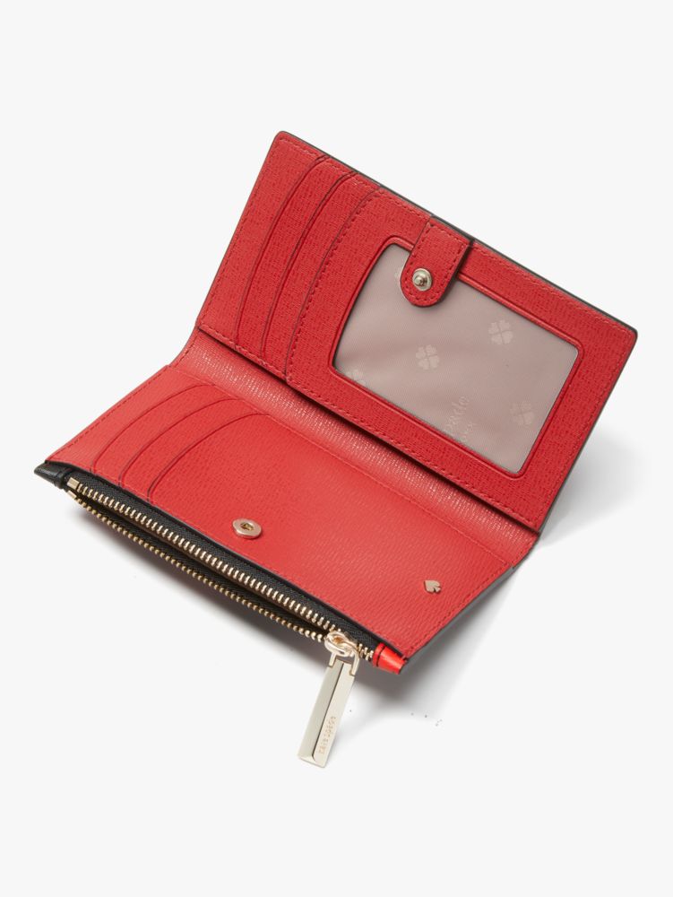 Kate Spade,Spencer Celebration Hearts Small Slim Bifold Wallet,