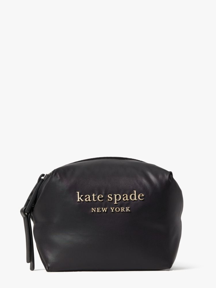 Kate Spade,エブリシング パフィー ミニ コスメティック ケース,全てのアウトレット,ブラック