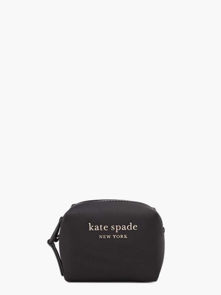 Kate Spade,エブリシング パフィー ミニ コスメティック ケース,全てのアウトレット,ブラック