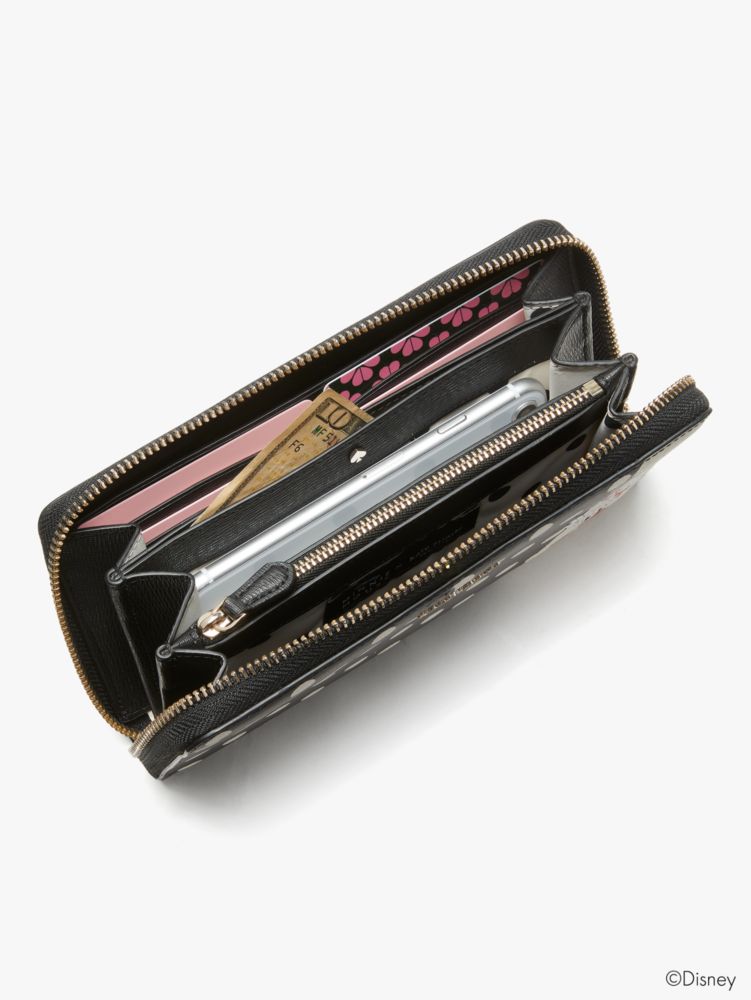 Kate Spade,disney x kate spade new york minnie zip-around continental,