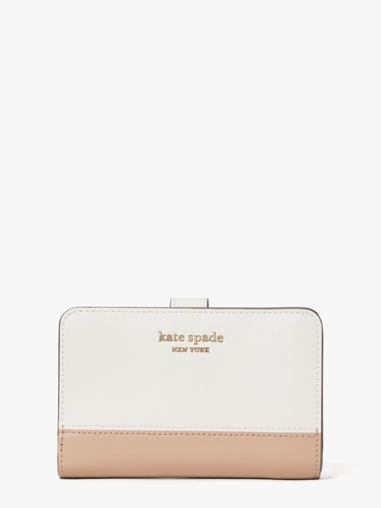 Kate Spade,スペンサー コンパクト ウォレット,パーチモント／ローピーカン