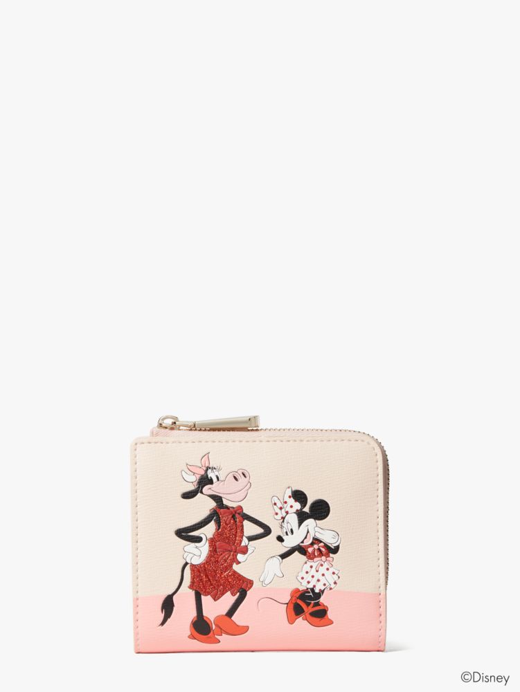Kate Spade New York x Disney Minnie Mouse Zip Around Wallet New!