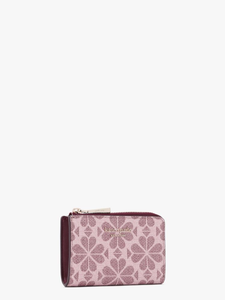 Kate Spade,スペード フラワー コーテッド キャンバス キー ポーチ,財布小物,ピンクマルチ