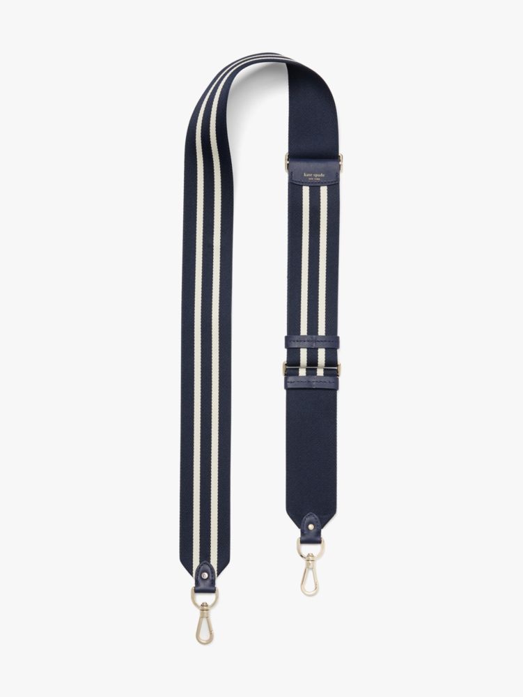 Make It Mine Thick Striped Webbed Crossbody Strap