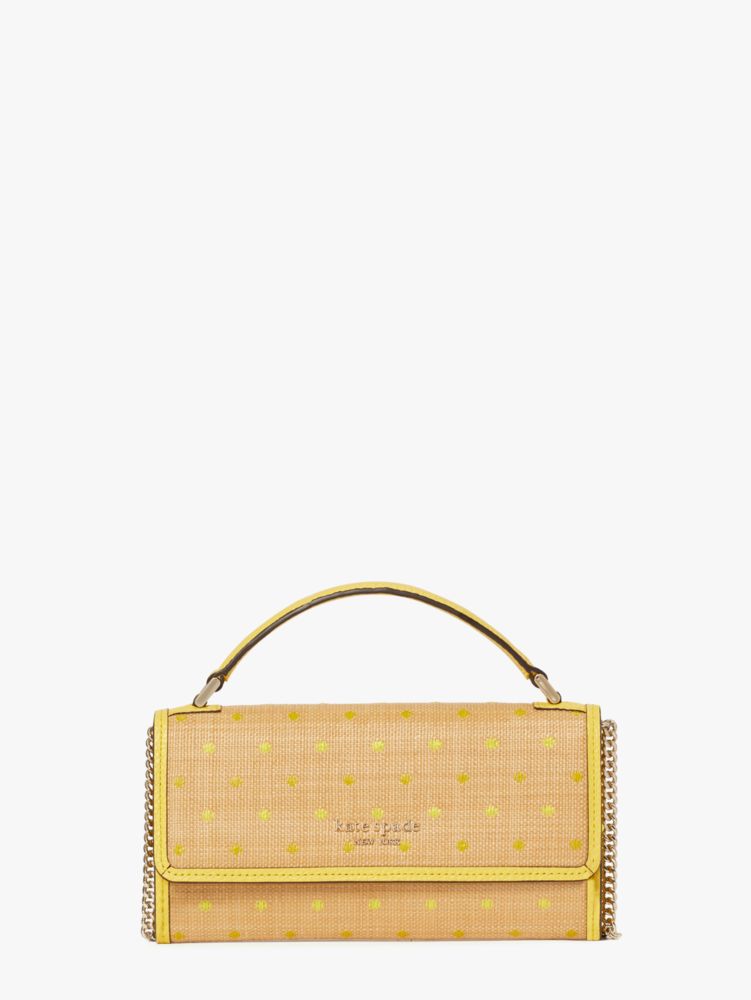 Kate Spade,roulette top-handle crossbody,crossbody bags,Yellow Multi